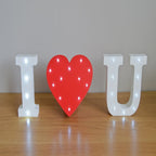 Up In Lights LED Red Heart