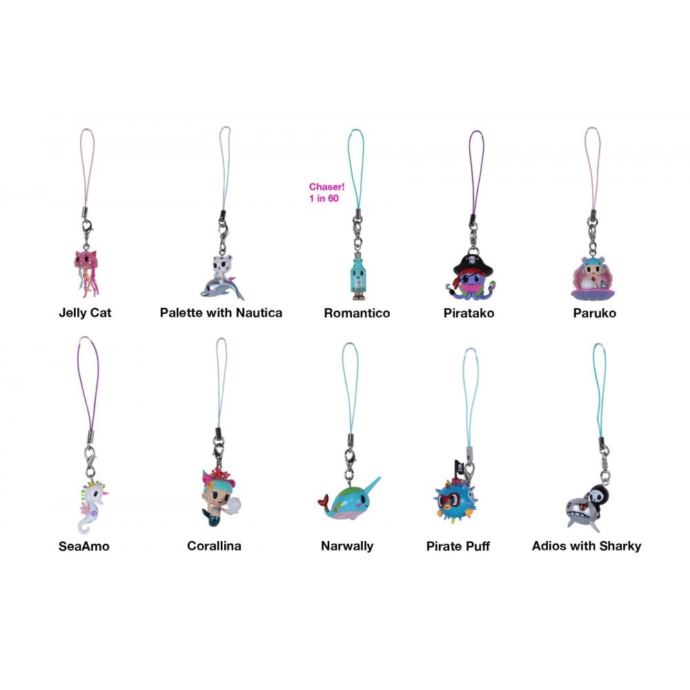 Tokidoki Sea Punk Frenzies Keyring/Keychain - Choose your favourite