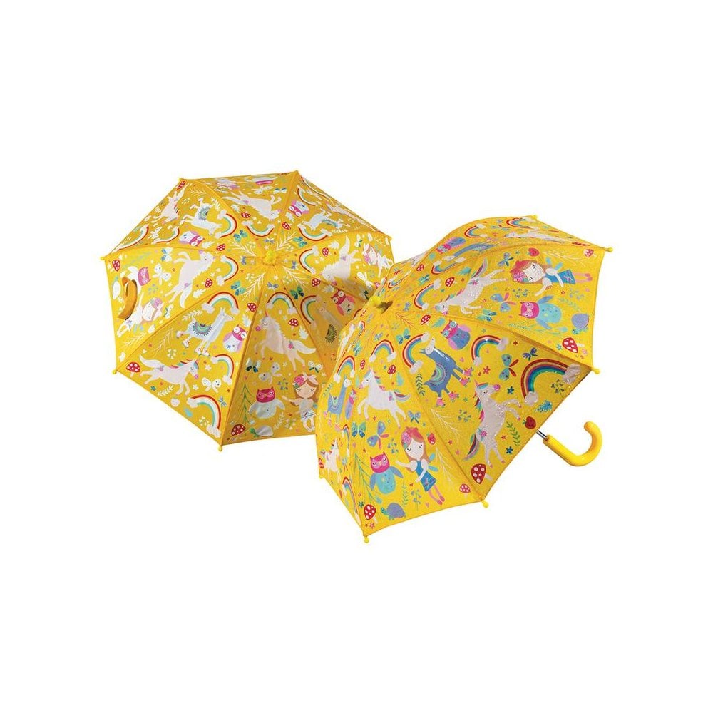 Floss & Rock Rainbow Fairy Colour Changing Umbrella (YELLOW)
