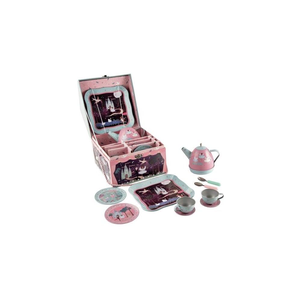 Enchanted Musical Tin Tea Set 11 Piece