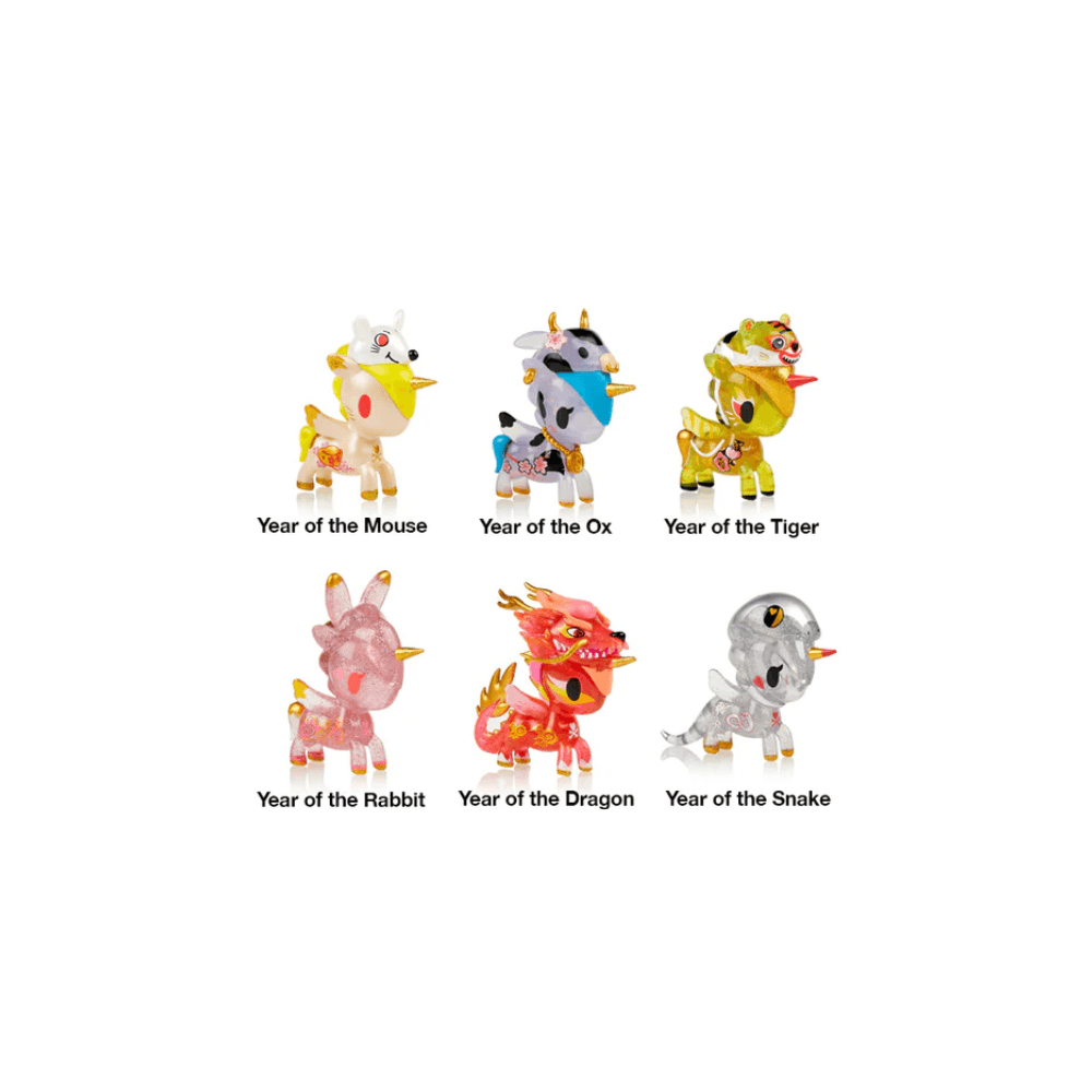 Tokidoki Lunar Calendar Unicorno Metallico - 12 piece box set