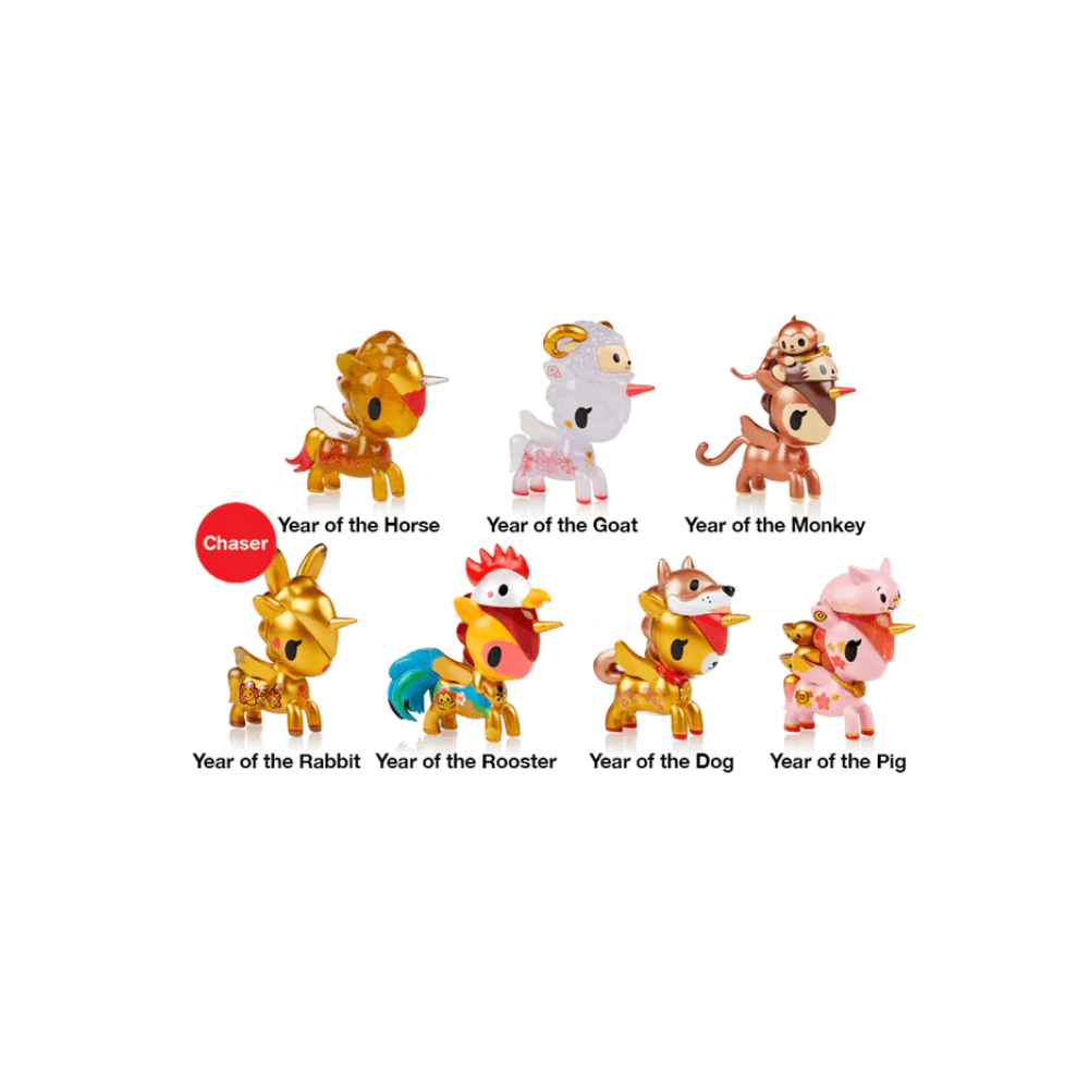 Tokidoki Lunar Calendar Unicorno Metallico - 12 piece box set