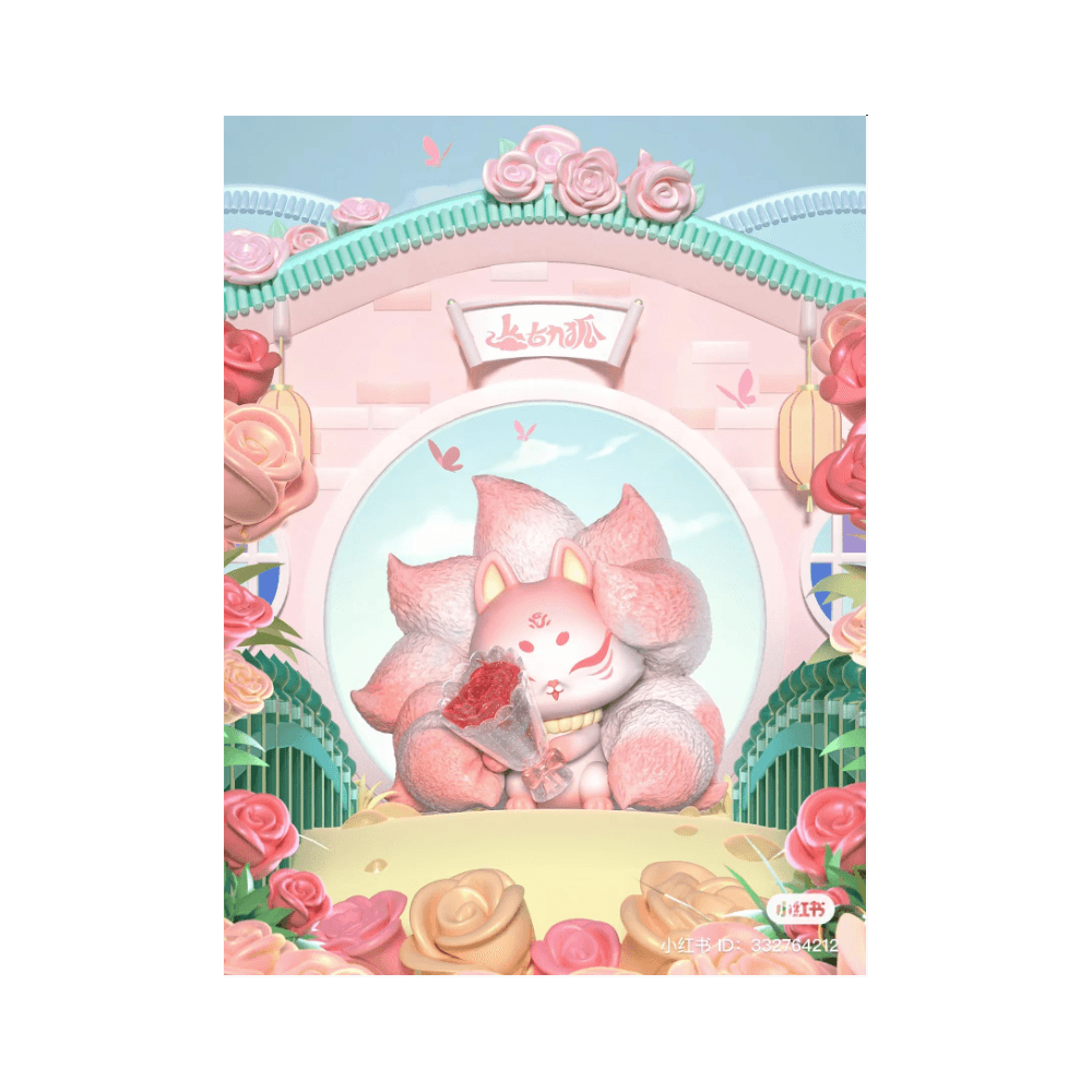 Ancient Nine Tail Fox Rose Fairy Blind Box Series