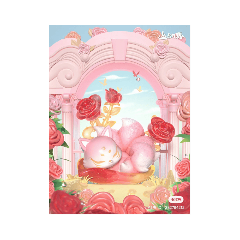 Ancient Nine Tail Fox Rose Fairy Blind Box Series