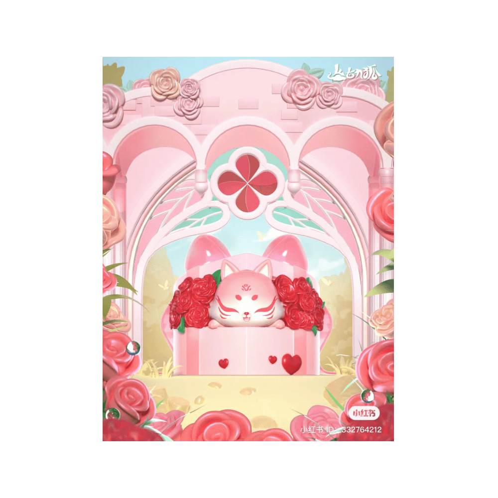Ancient Nine Tail Fox Rose Fairy Blind Box Series
