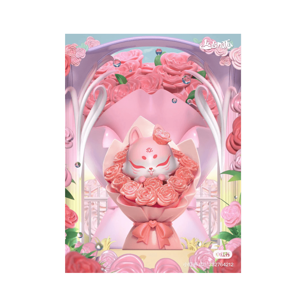 Ancient Nine Tail Fox Rose Fairy Blind Box Series