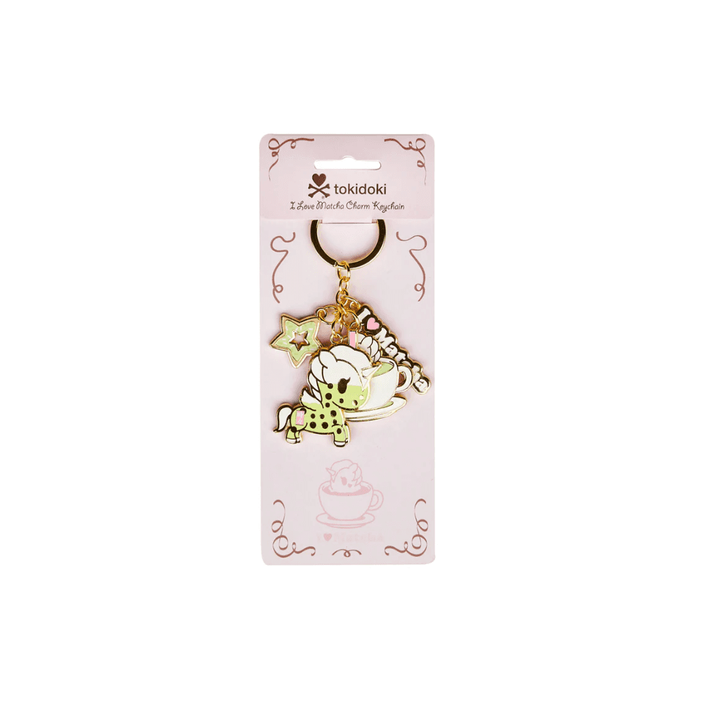 Tokidoki I Love Matcha Charm Keychain