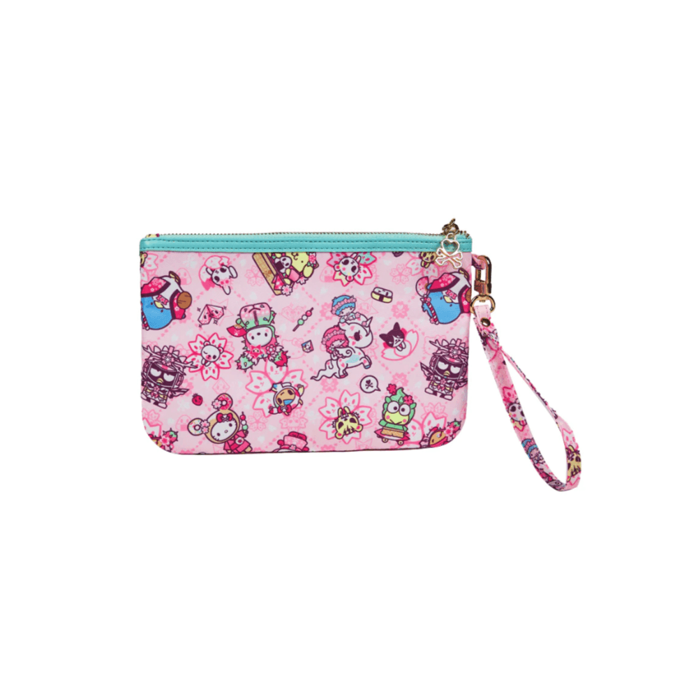 tokidoki x Hello Kitty and Friends Sakura Festival Zip Pouch Wristlet