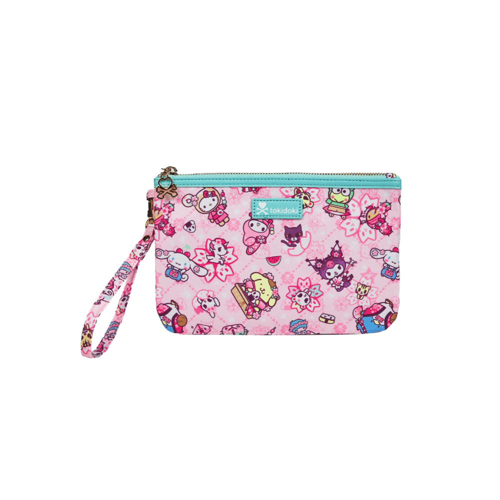tokidoki x Hello Kitty and Friends Sakura Festival Zip Pouch Wristlet