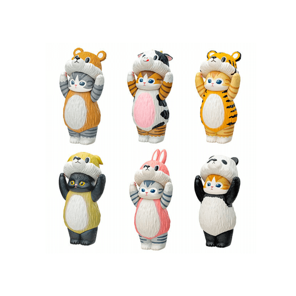 Mofusand Standing Blind Box wearing Animal Costume by Kitan Club - Japanese Sofubi  Vinyl Toy