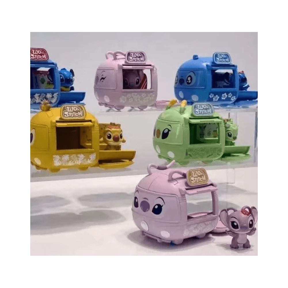 Disney Stitch Camper Van Foodtruck Series Blind Box
