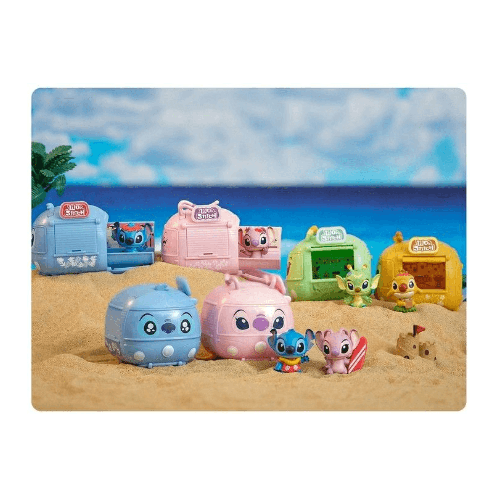 Disney Stitch Camper Van Foodtruck Series Blind Box