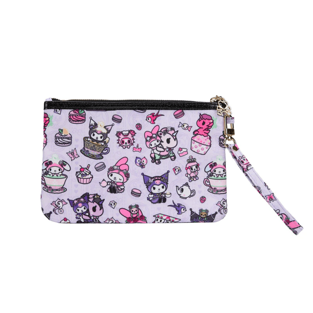 tokidoki x Kuromi & My Melody Garden Party Zip Pouch Wristlet