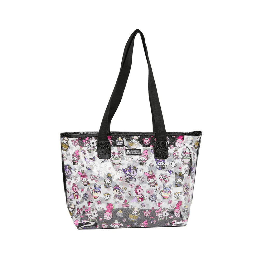 tokidoki x Kuromi & My Melody Garden Party Clear Zip Tote Bag