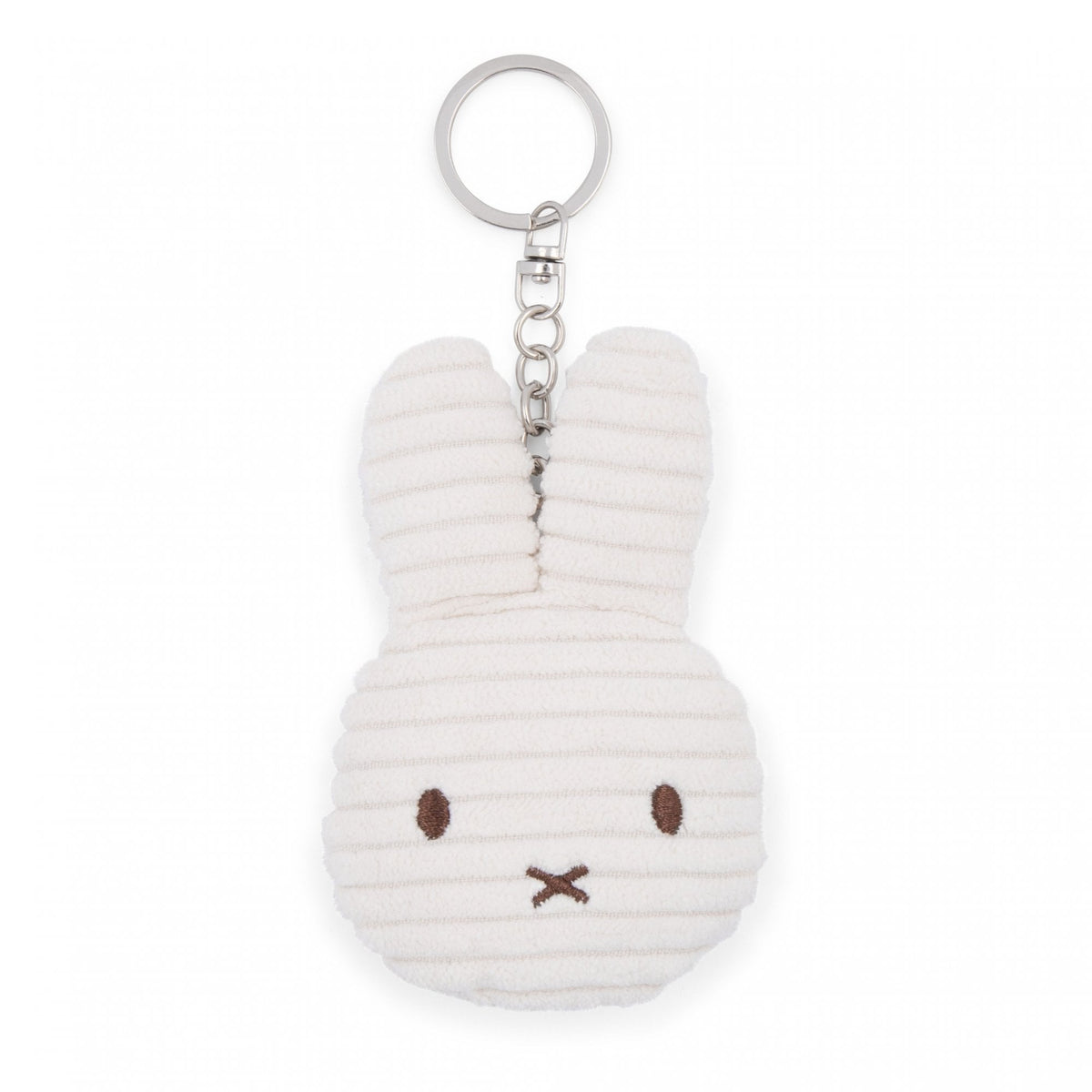 Miffy Tiny Teddy Flat Corduroy ECO Keyring / Keychain - Off-White