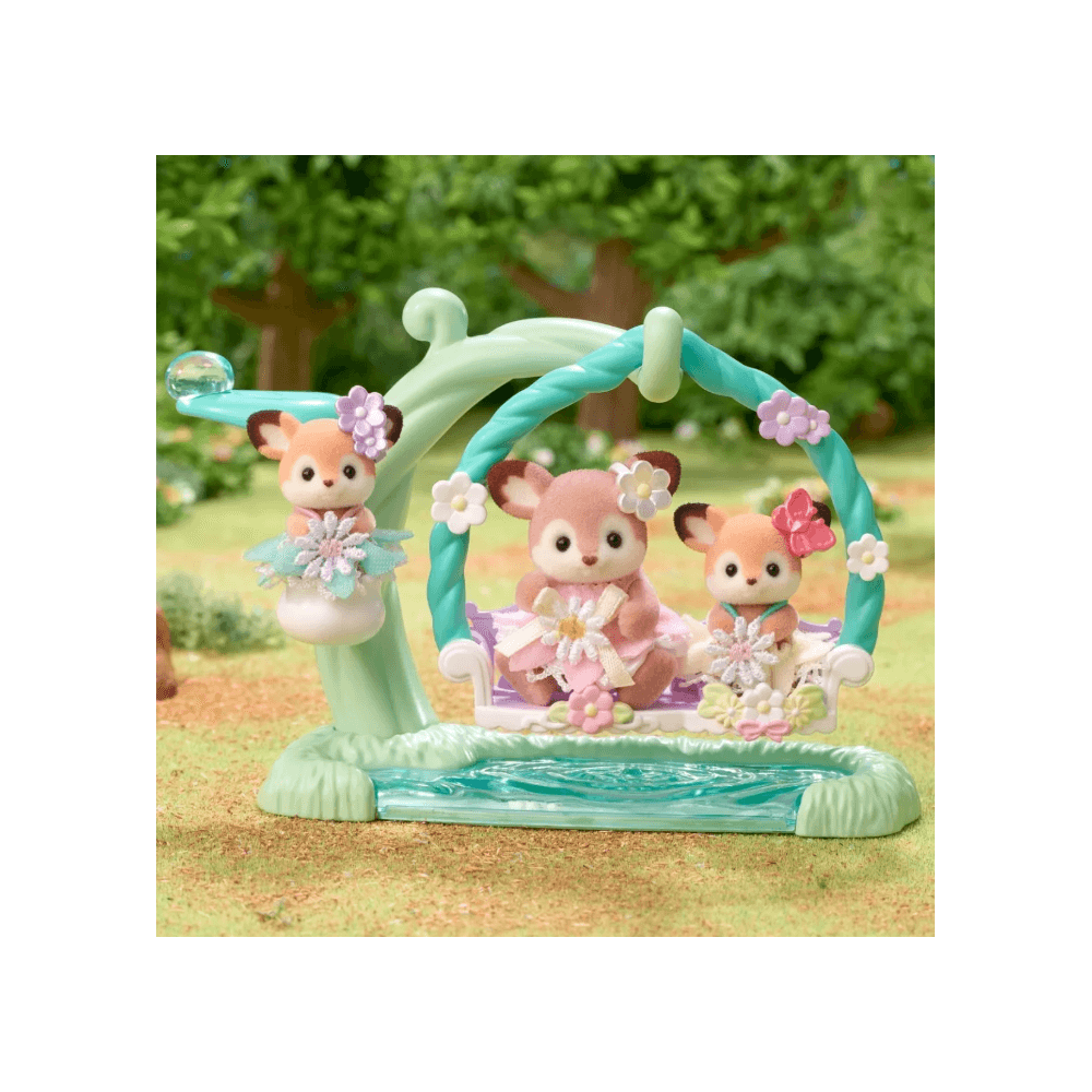 Deer Babies - Floral Swing Set