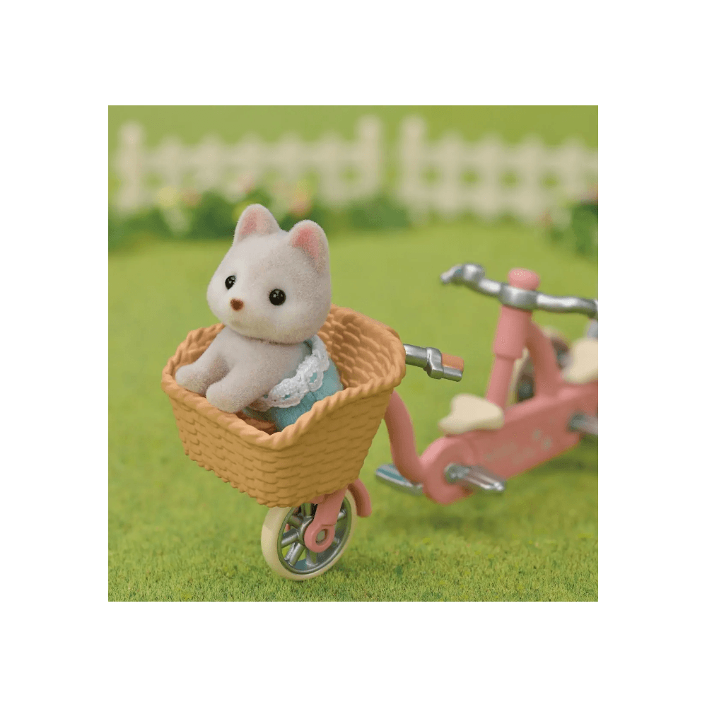Sylvanian Families – Tandem Cycling Set - Husky Sister & Brother