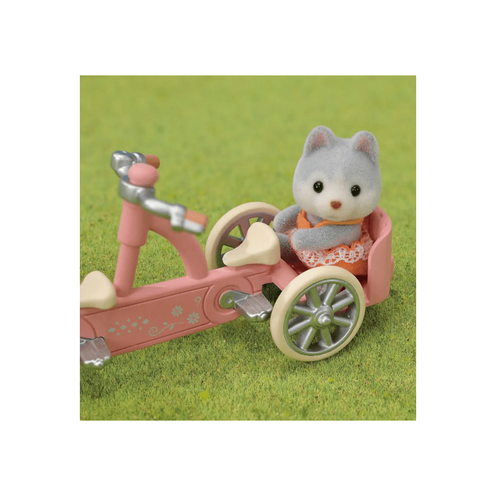Sylvanian Families – Tandem Cycling Set - Husky Sister & Brother