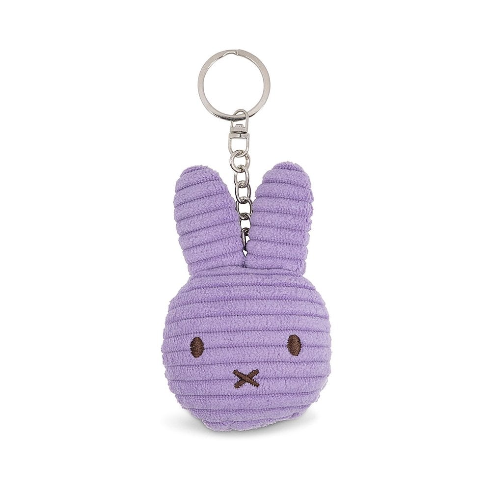 Miffy Tiny Teddy Flat Corduroy ECO Keyring / Keychain - Lilac