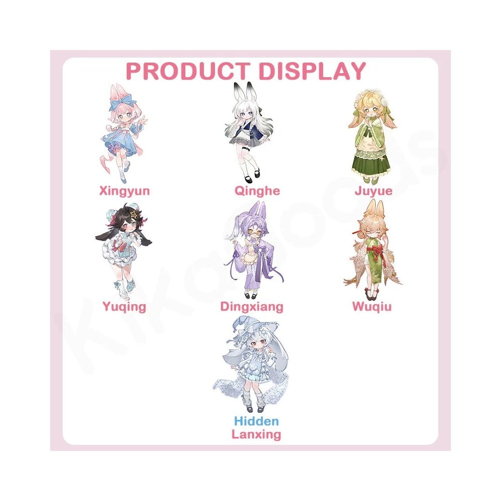 Moon Jumping Time Bunny Series 1/12 Action Figure BJD Blind Box