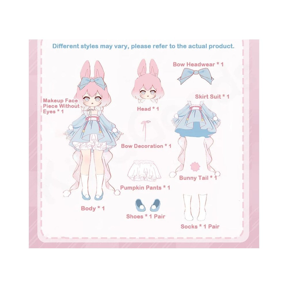 Moon Jumping Time Bunny Series 1/12 Action Figure BJD Blind Box