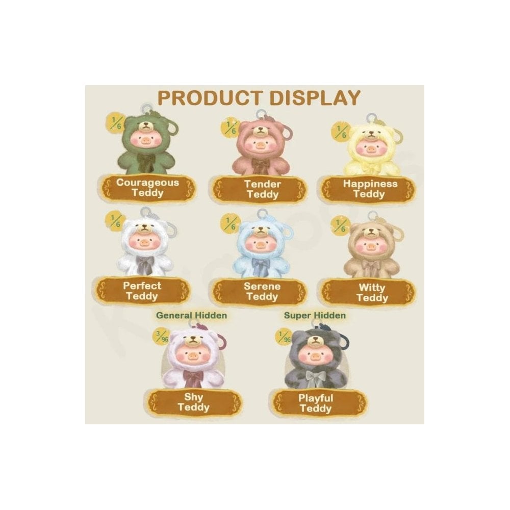 LuLu the Piggy Vintage Teddy Shop Vinyl Face Teddy - Choose Your Favourite!