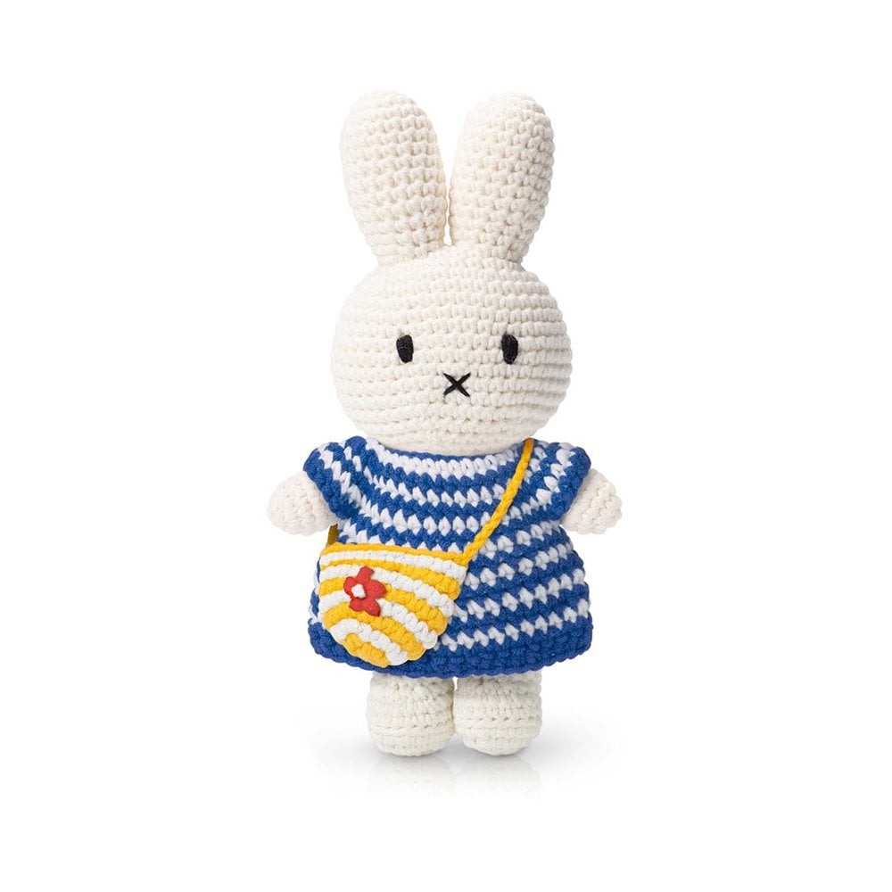 Miffy Handmade and her Blue Striped dress + bag