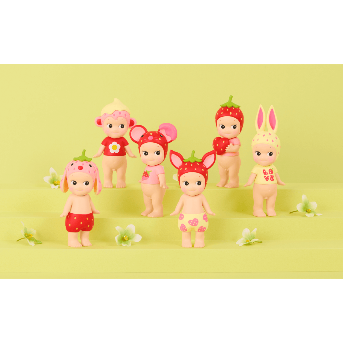 Sonny Angel Mini Figure Strawberry Love Series 6 Piece FULL BOX SET