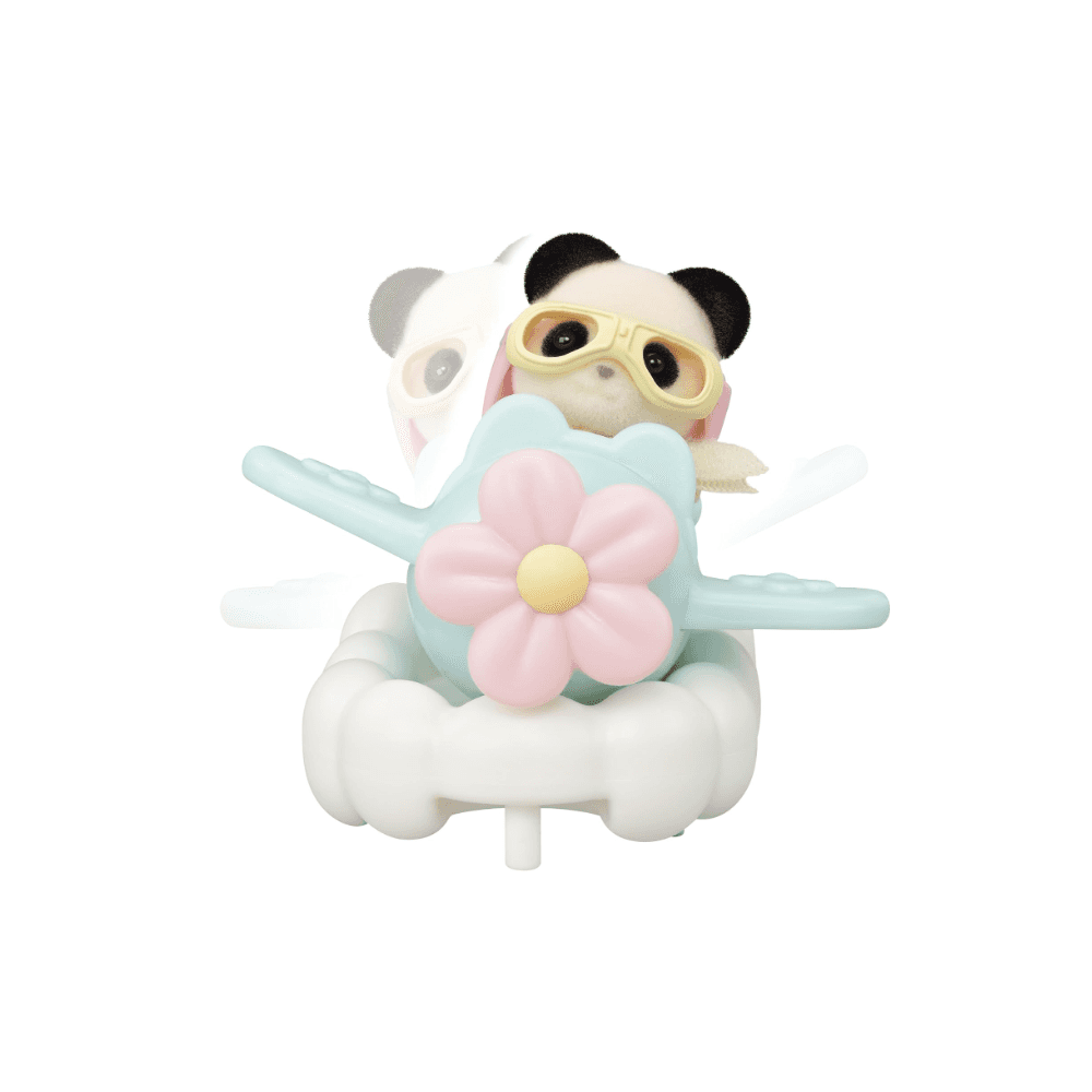 Sylvanian Families Amusement Park Ride Set – Plane & Train Set