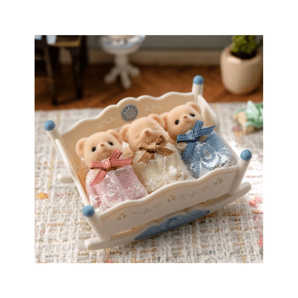 Sylvanian Families Biscuit Bear Sleepy Triplets Set