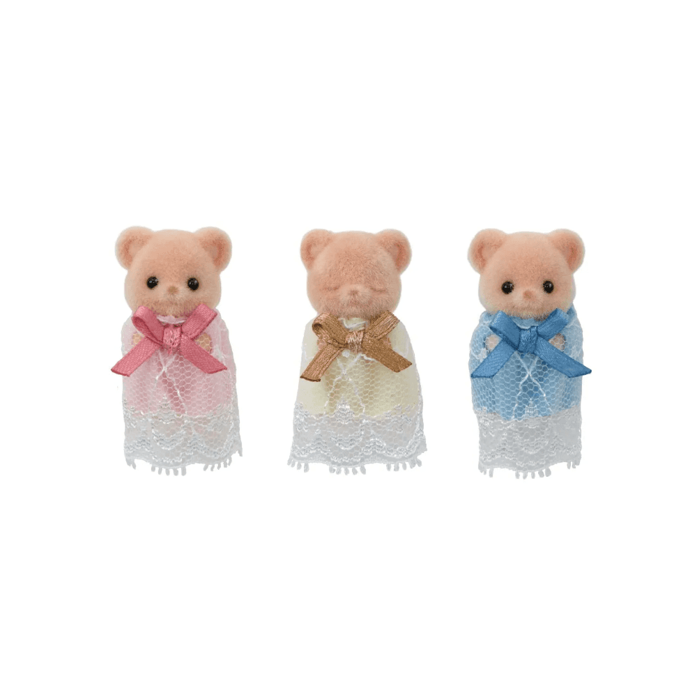 Sylvanian Families Biscuit Bear Sleepy Triplets Set
